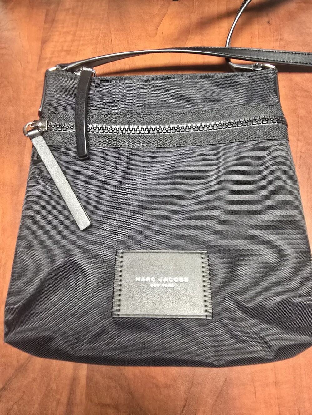 Marc Jacobs Black Nylon Messenger Crossbody Bag
